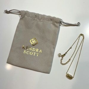 Kendra Scott Elisa Openwork Gold Pendant Necklace